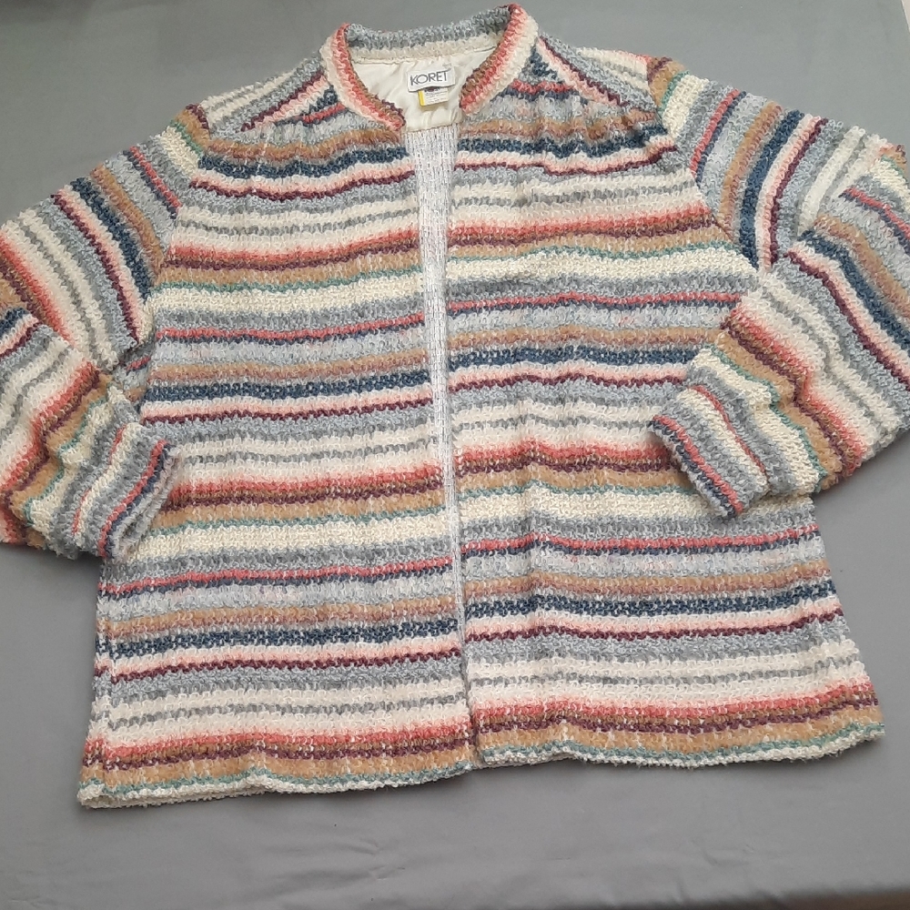Koret Multicolor Knit Cardigan - Size 46